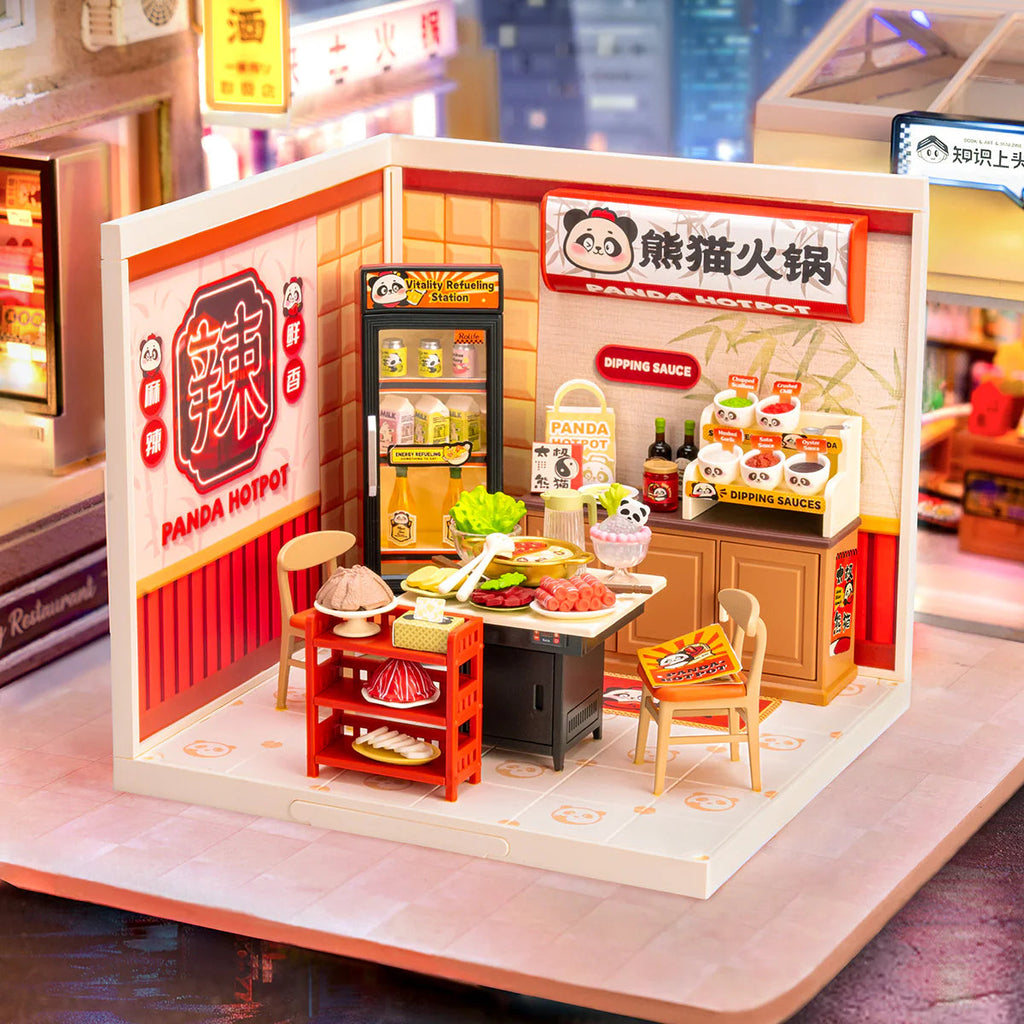Rolife Panda Hot Pot DIY Miniature House DW020 – Robotime