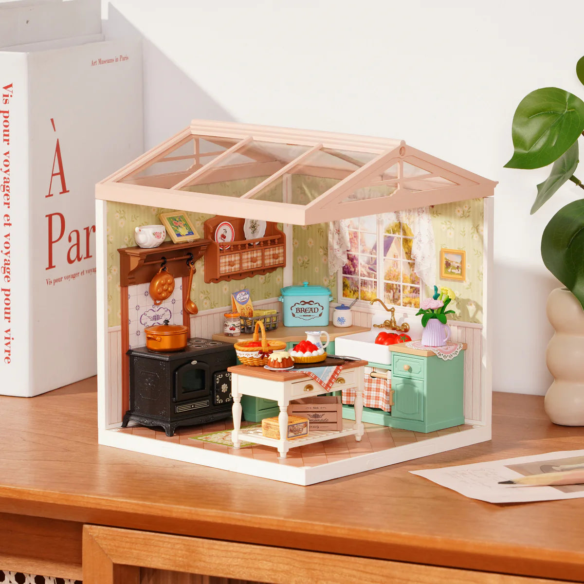 Rolife Farmhouse Kitchen DIY Miniature House DW024 – Robotime