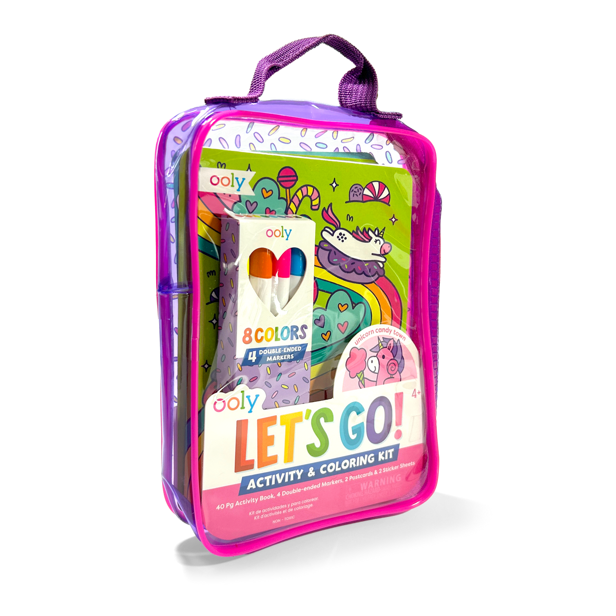 Let's Go!: Activity & Coloring Kit - Unicorn Candy Town – OOLY