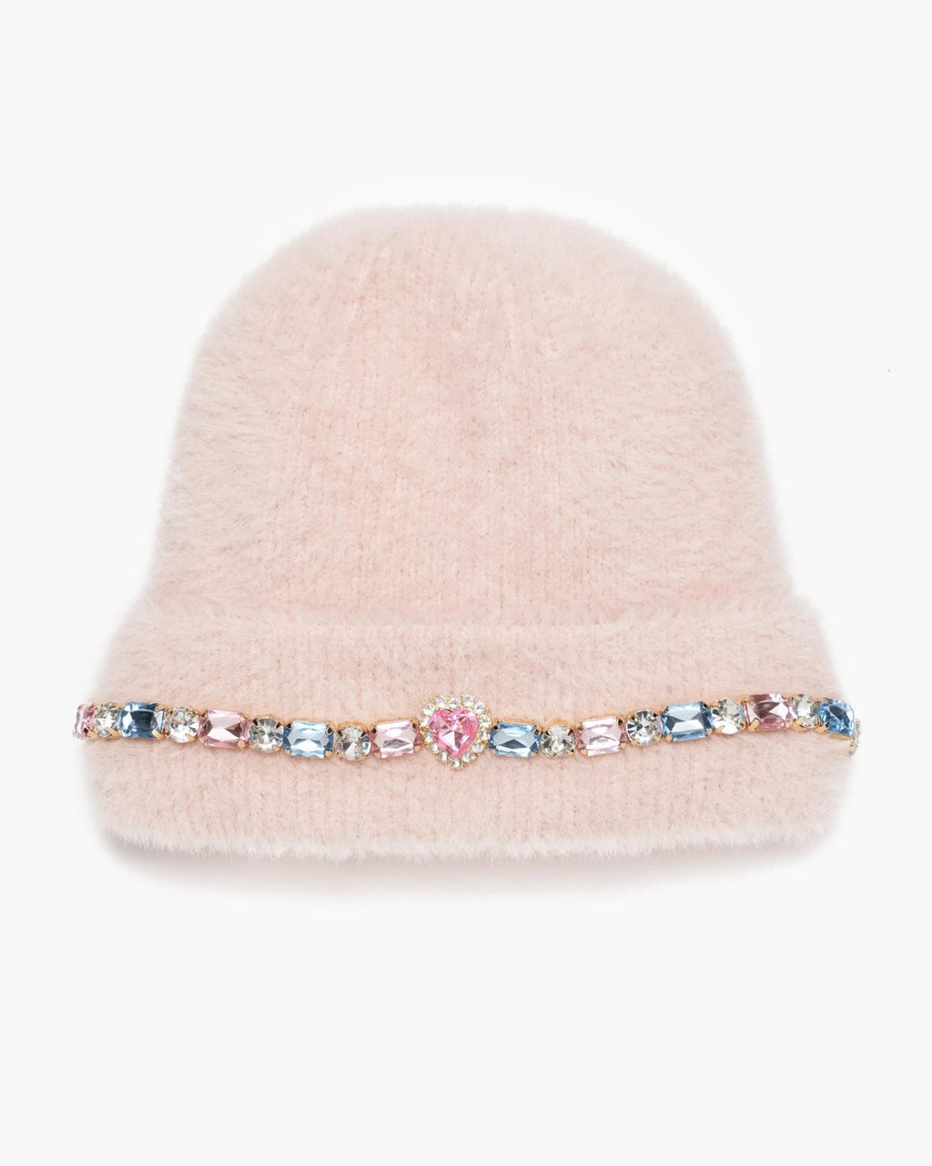 Cotton Candy Jeweled Beanie – Pink – Super Smalls