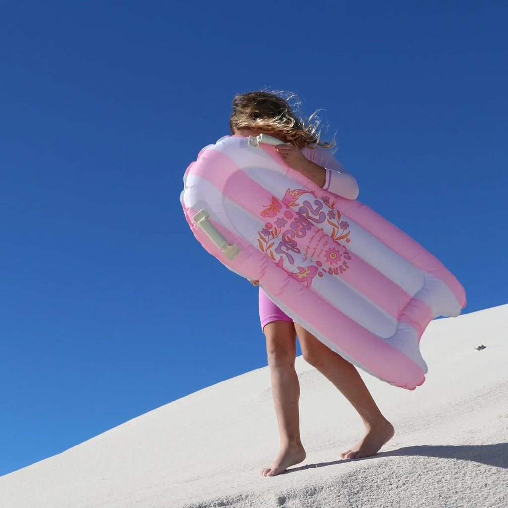 Kids Surf Mat – Dolphin Surf Co Pink Stripe – Sunny Life