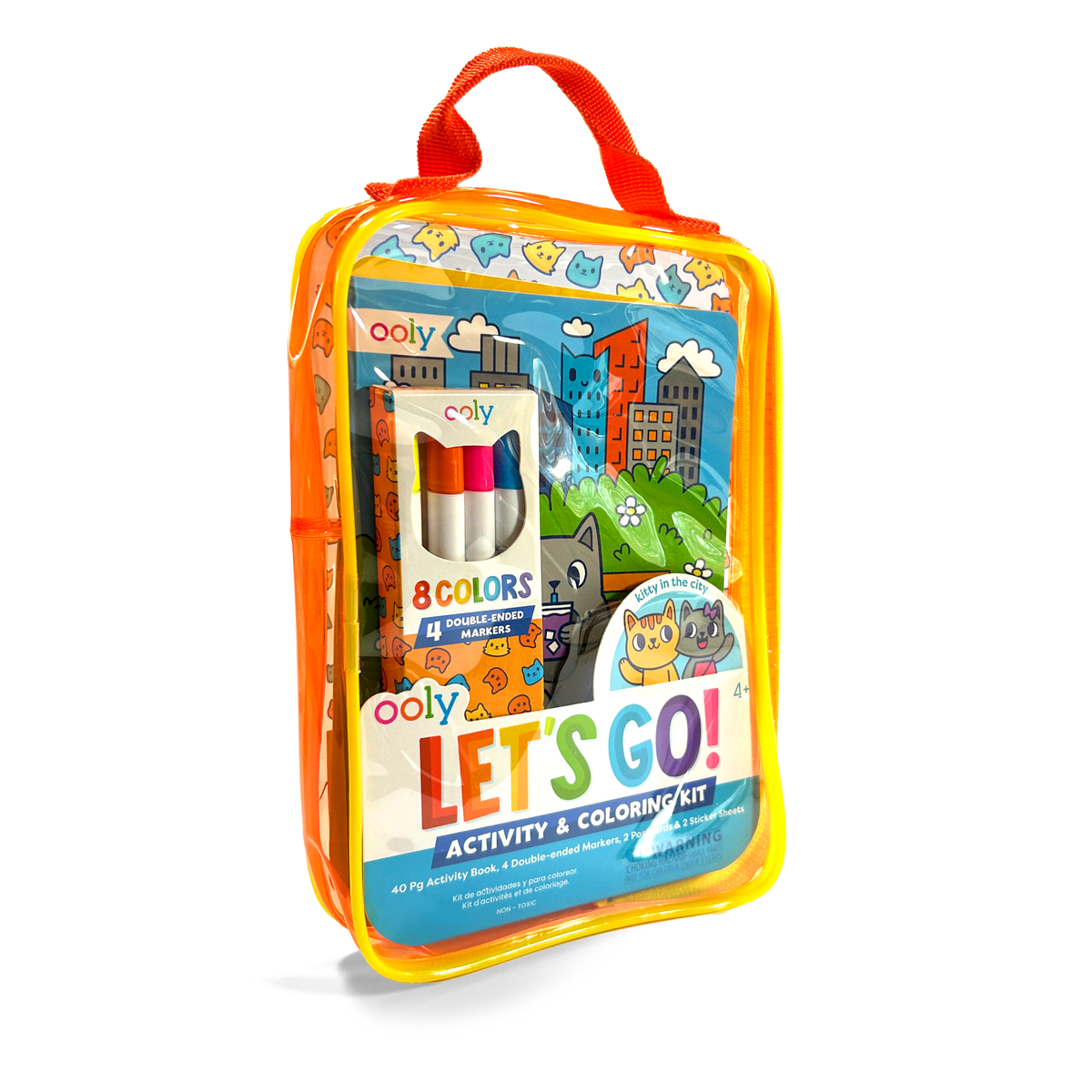Let's Go! Activity & Coloring Kit - Kitty In The City – OOLY