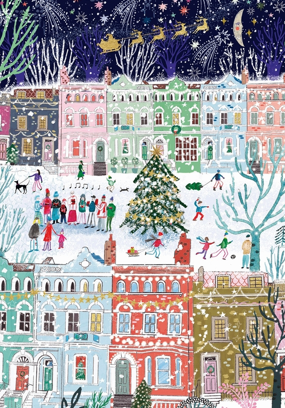 3 Puzzles Noël à Londres 500 pcs WILSON JEUX