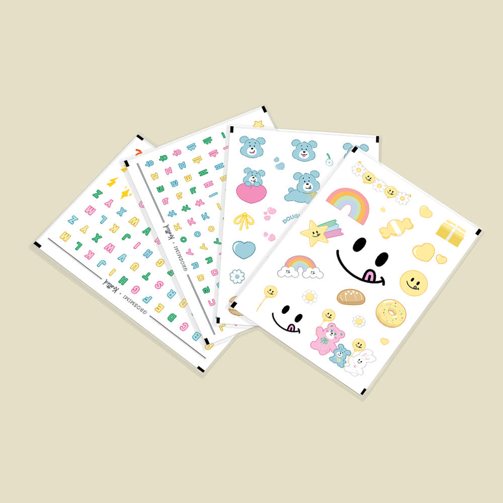 Knotted Deco Play Waterproof Sticker Set – Grosmimi