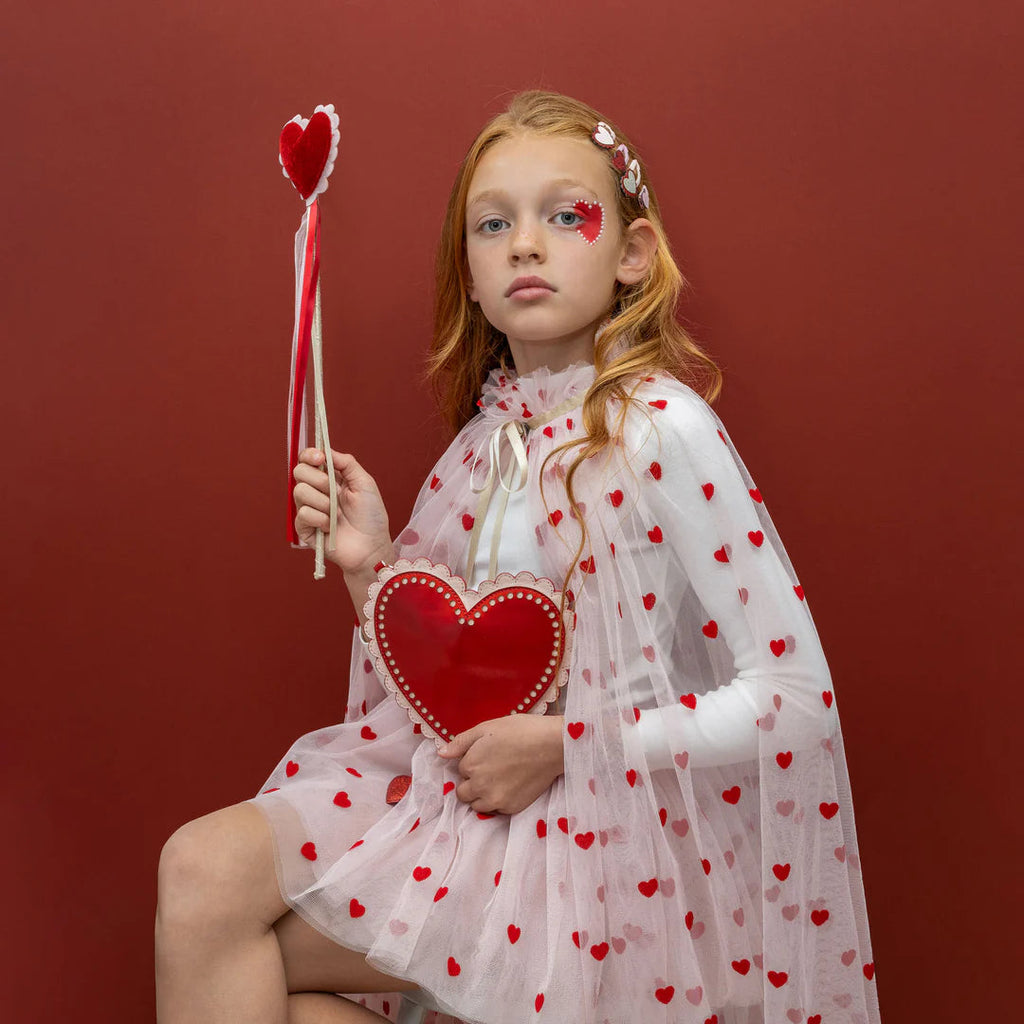 Heart Print Cape – Mimi & Lula