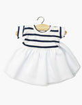 Rosana Short-Sleeve Tutu Dress in Navy Stripes – Minikane