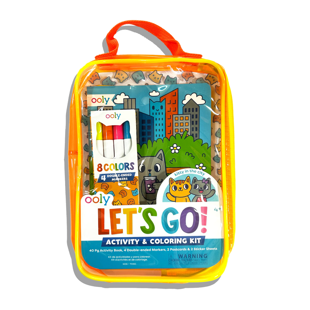 Let's Go! Activity & Coloring Kit - Kitty In The City – OOLY