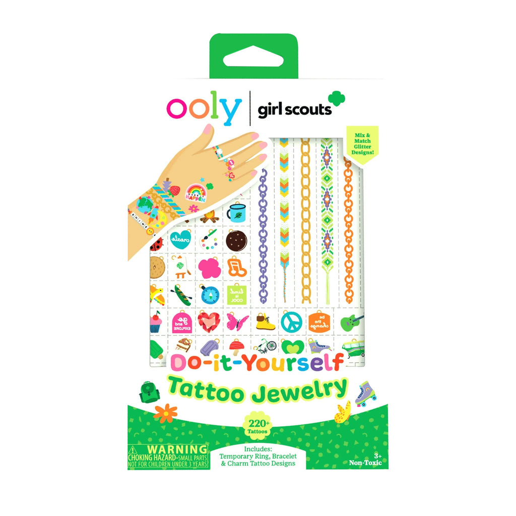 OOLY x Girl Scouts: Do-It-Yourself Tattoo Jewelry (3 Sheet Set) – OOLY