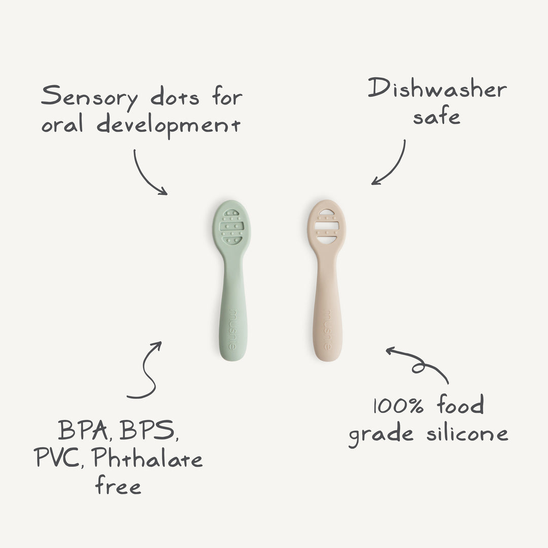 First Feeding Baby Spoons – Mushie