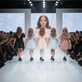 V-Back Organza Tutu Dress – Light Blue – DOLLY by Le Petit Tom