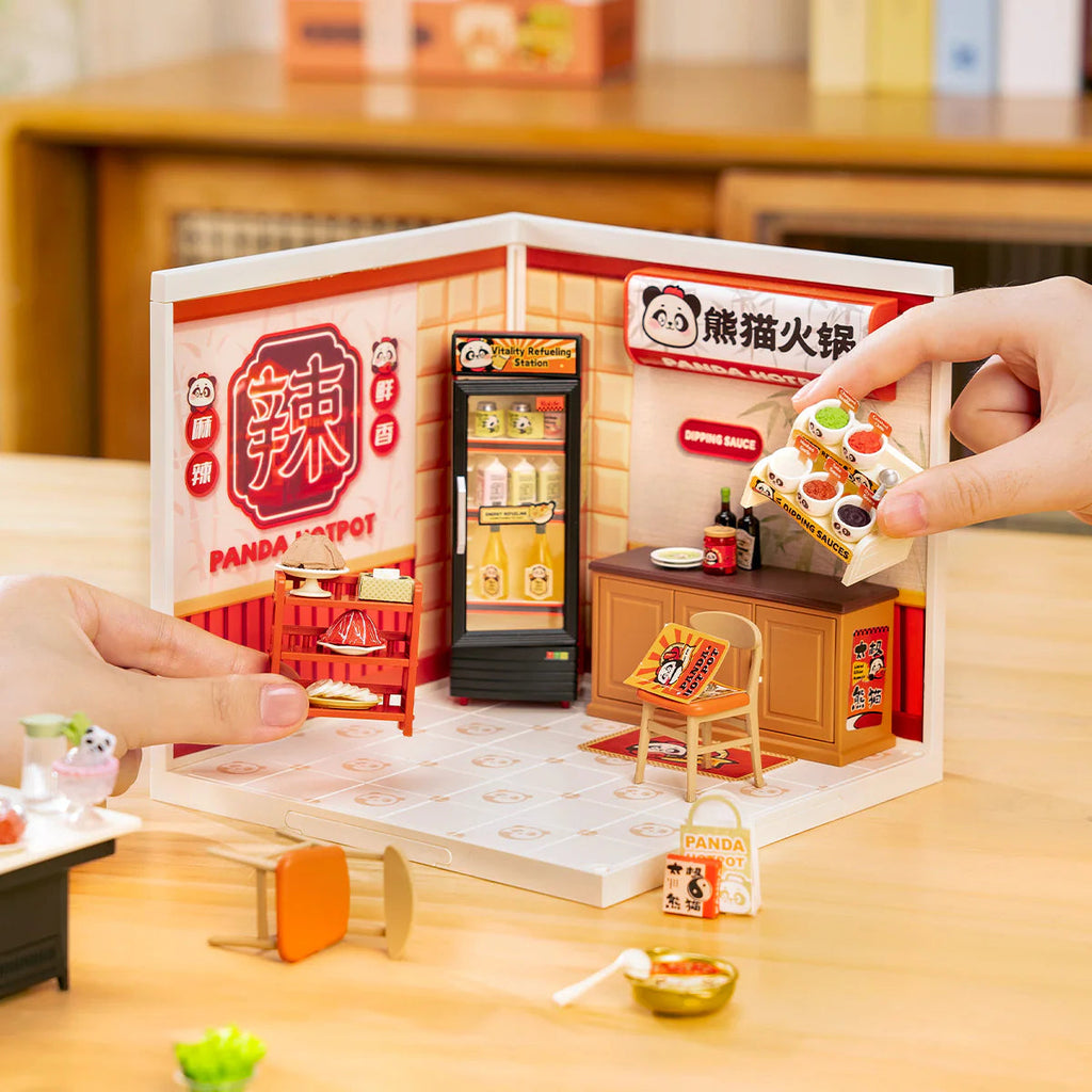 Rolife Panda Hot Pot DIY Miniature House DW020 – Robotime