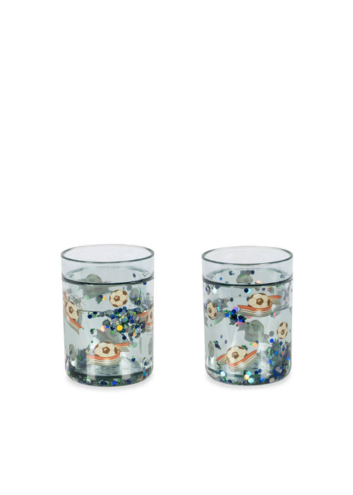 2 Pack Glitter Cups – Rainbow – Konges Sløjd