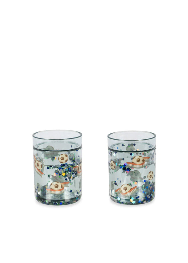 2 Pack Glitter Cups – Rainbow – Konges Sløjd